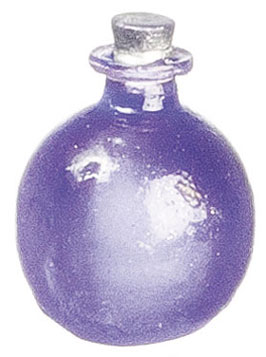 Dollhouse Miniature Bottles, Purple, 12pc